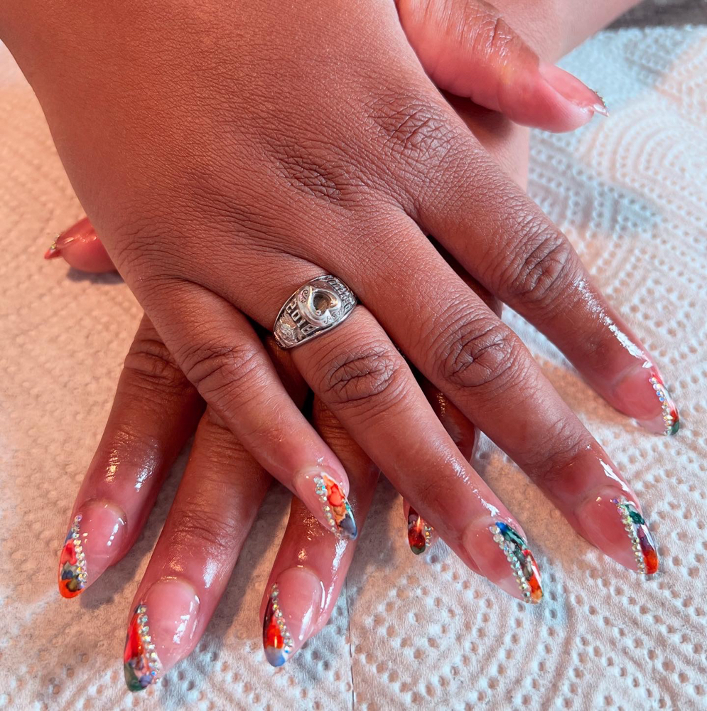 Gel X Extension W/10 Finger Bling