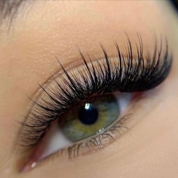 Full set of Volume Lash Extensions at Bronzed Beauty Bar in Edina, MO
