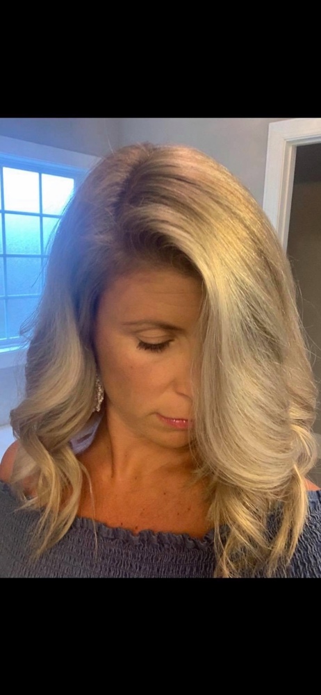 Blowout , Curled Or Straighten