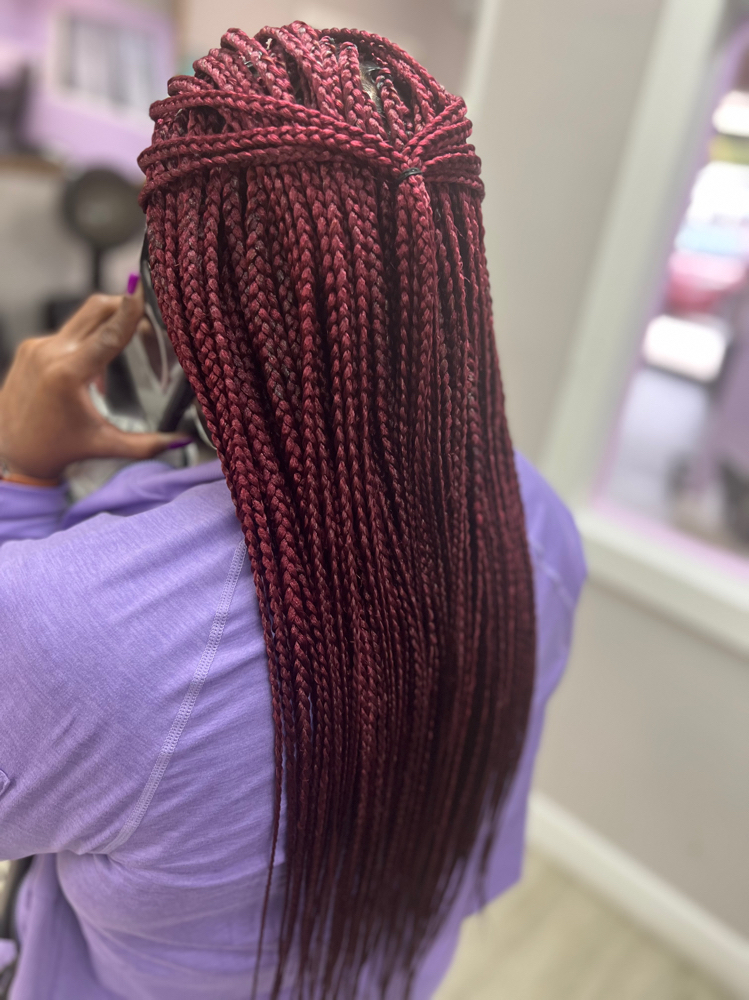 Box Braids, Medium, Long Length