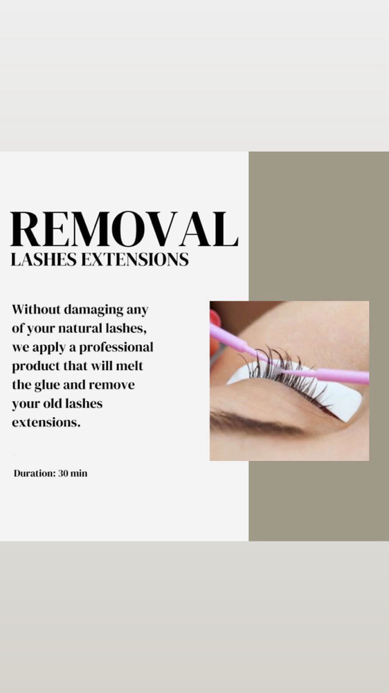 REMOVAL Lashes Extensions