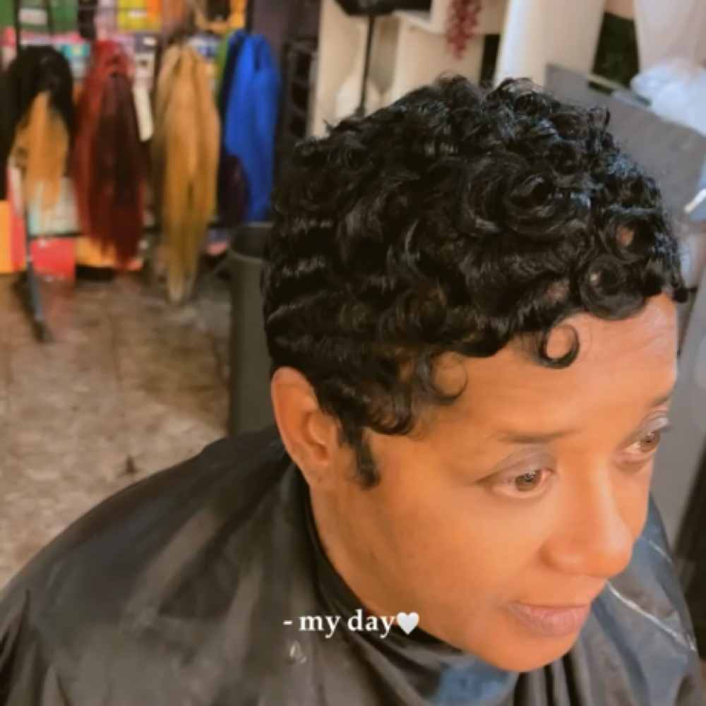 Relaxer Cut & Style at Blaque Beauty Hair Boutique in Birmingham, AL