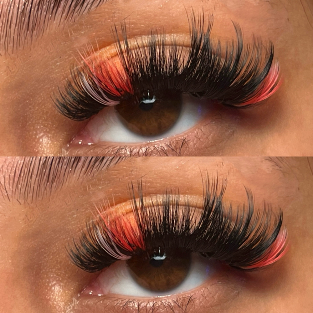Colored lashes