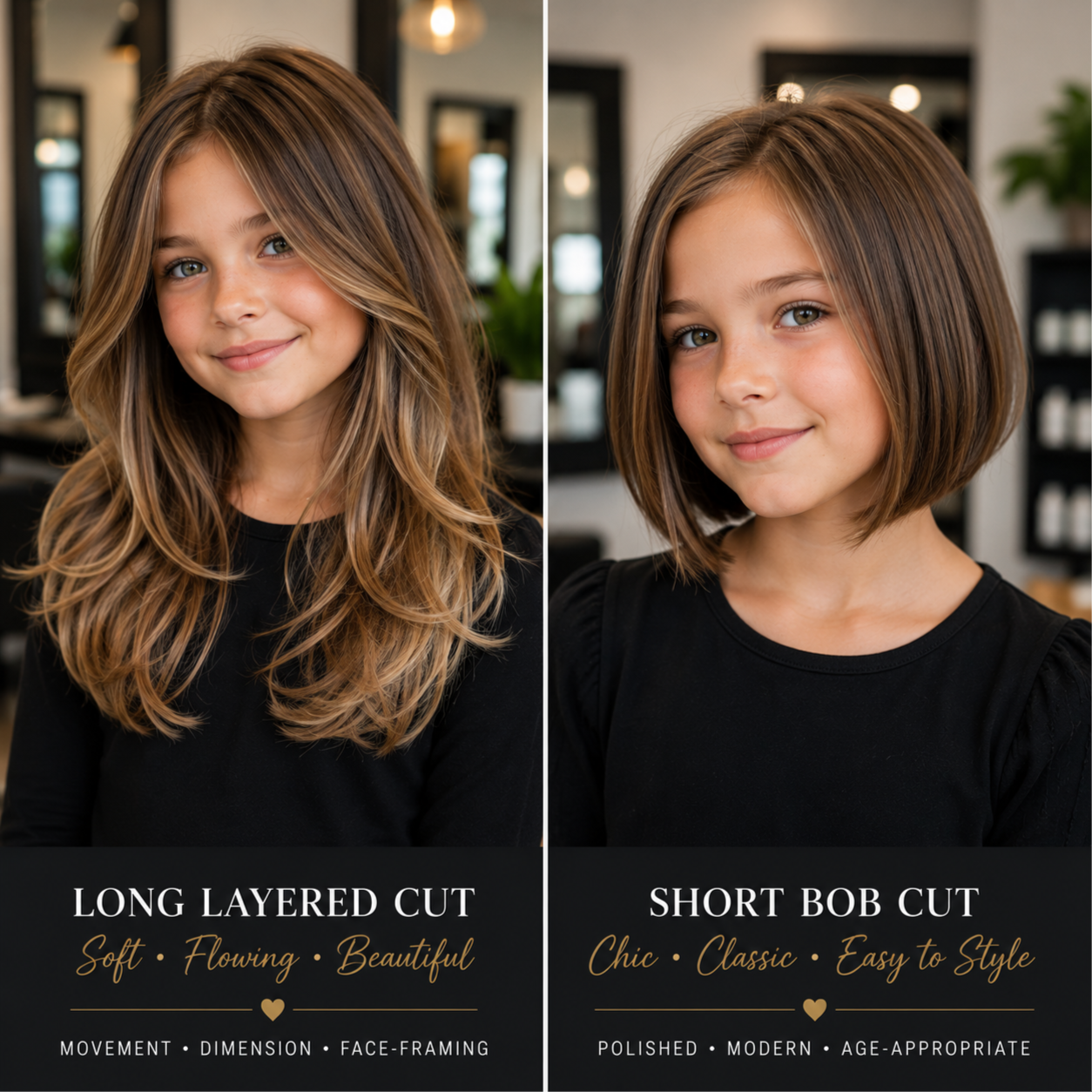 Girls Haircut and Style at Looking Glass Hair Design in Boise, ID
