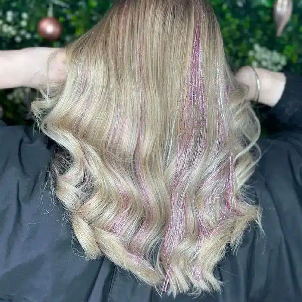 Tinsel at Urbane Hair Studio in Exeter, PA