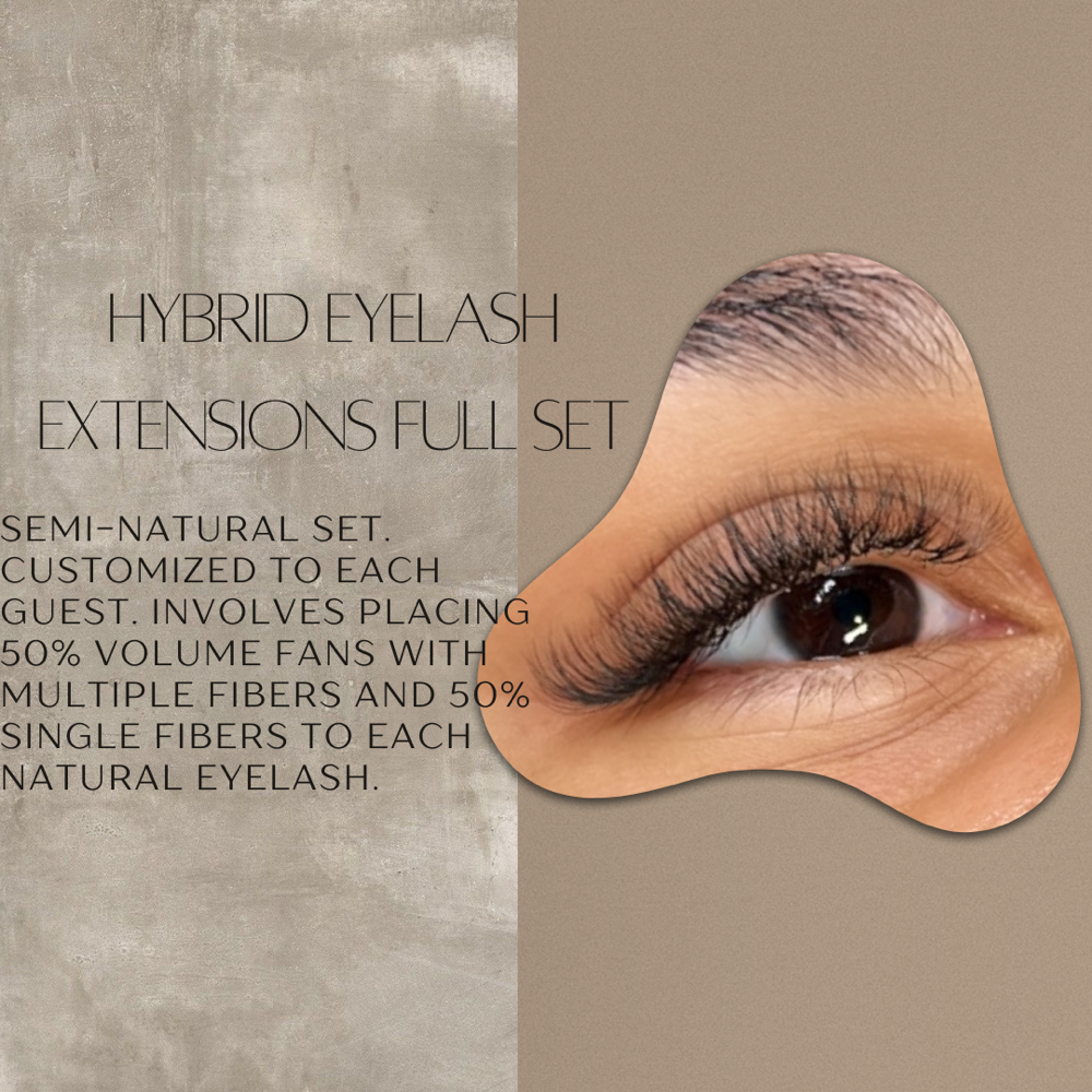 Hybrid Eyelash Extensions Full Set