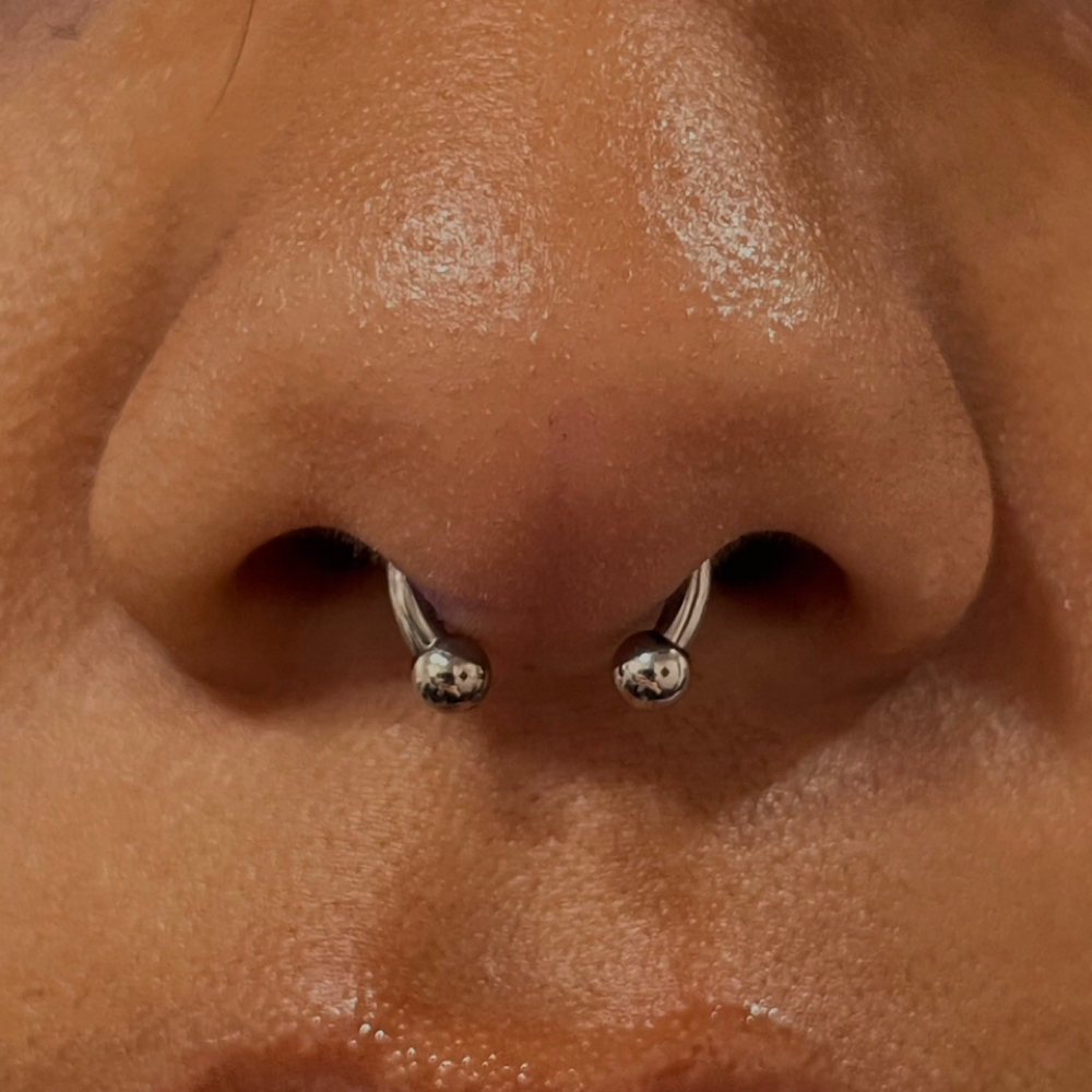 Septum at Dark Age Piercings by Sarah in Denton, TX
