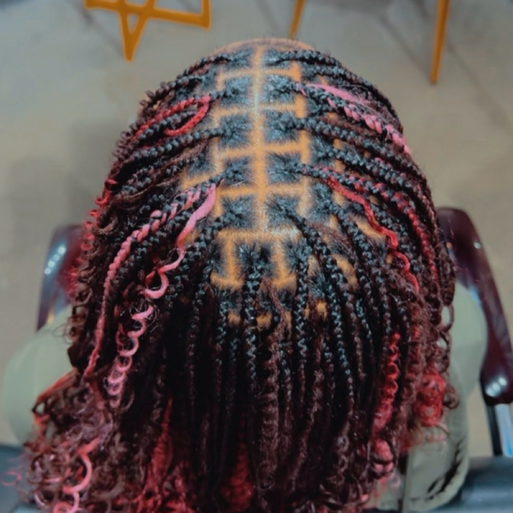Boho Bob Braids at Angel's Hair Salon in Kansas City, MO