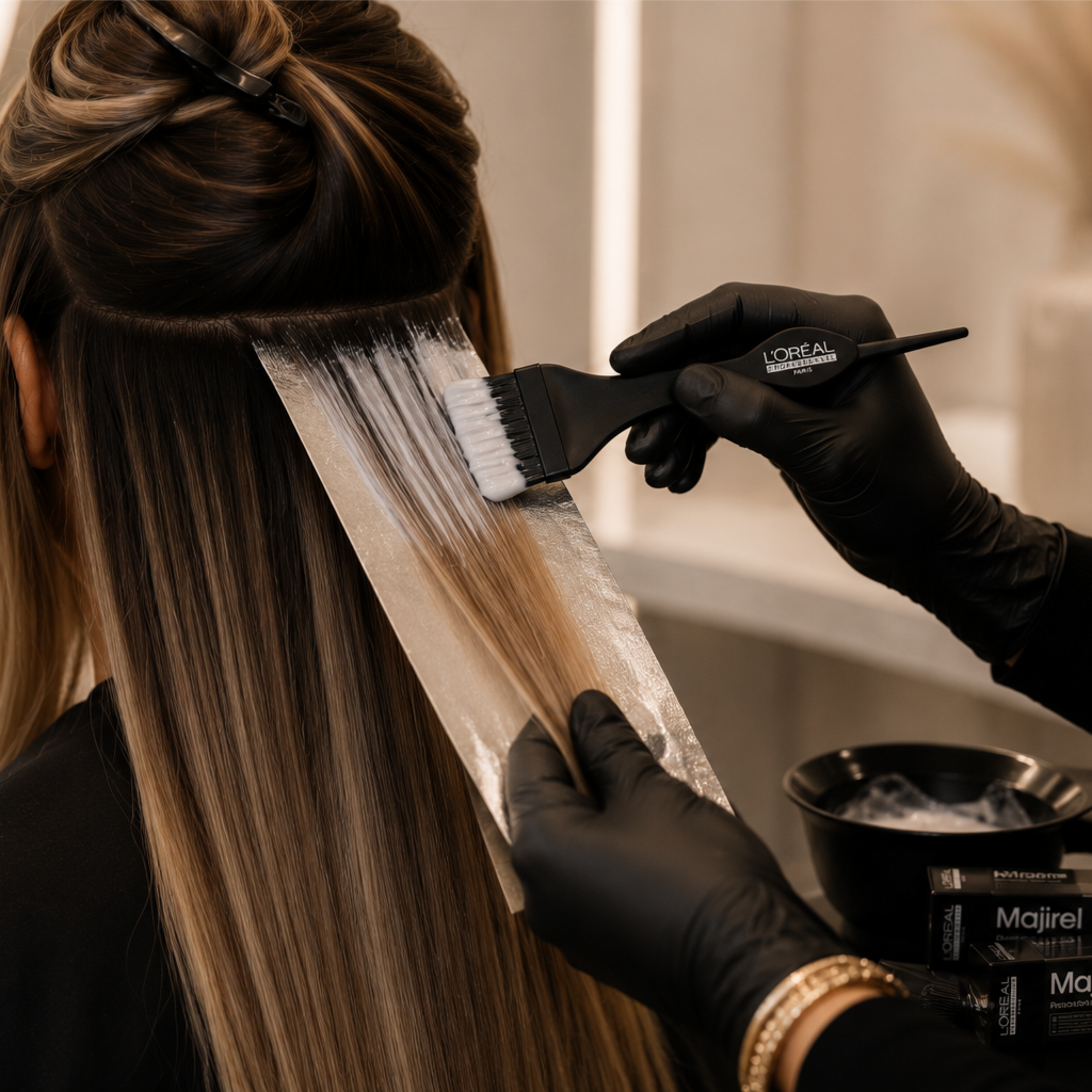 Double Process Majirel at Natural Hair Center in Aventura, FL