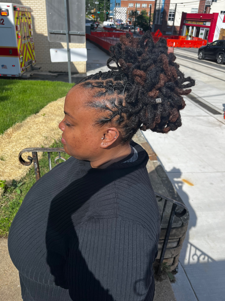 Loc Petals at Royal Roots Natural Hair Salon Studio in Bowie, MD