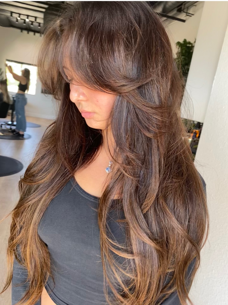 Blowout/Style With Extensions at Alicia Cendejas in Encinitas, CA