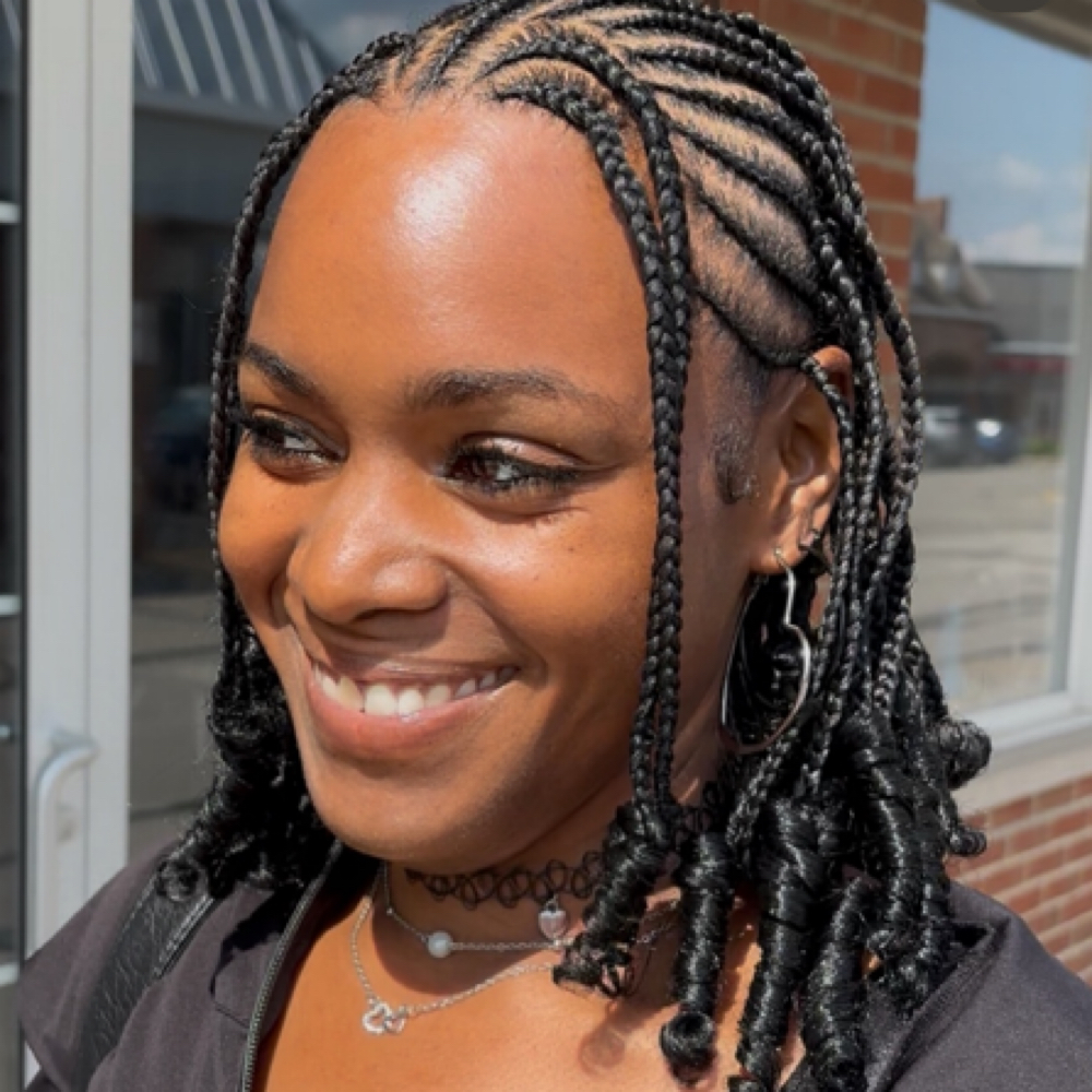 Fulani Bob Braids (Not Twist) at CampxStamped in Cleveland, OH
