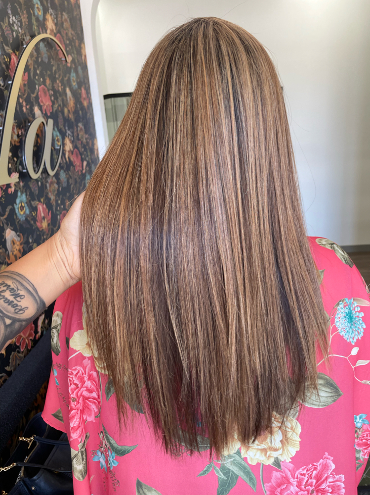 Keratin Smoothing Treatment at Rosebud Beauty LLC in Carlsbad, CA