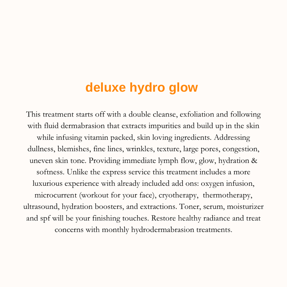 Deluxe Hydro Glow Facial
