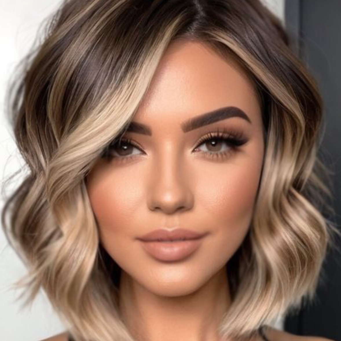 Balayage hair coloring