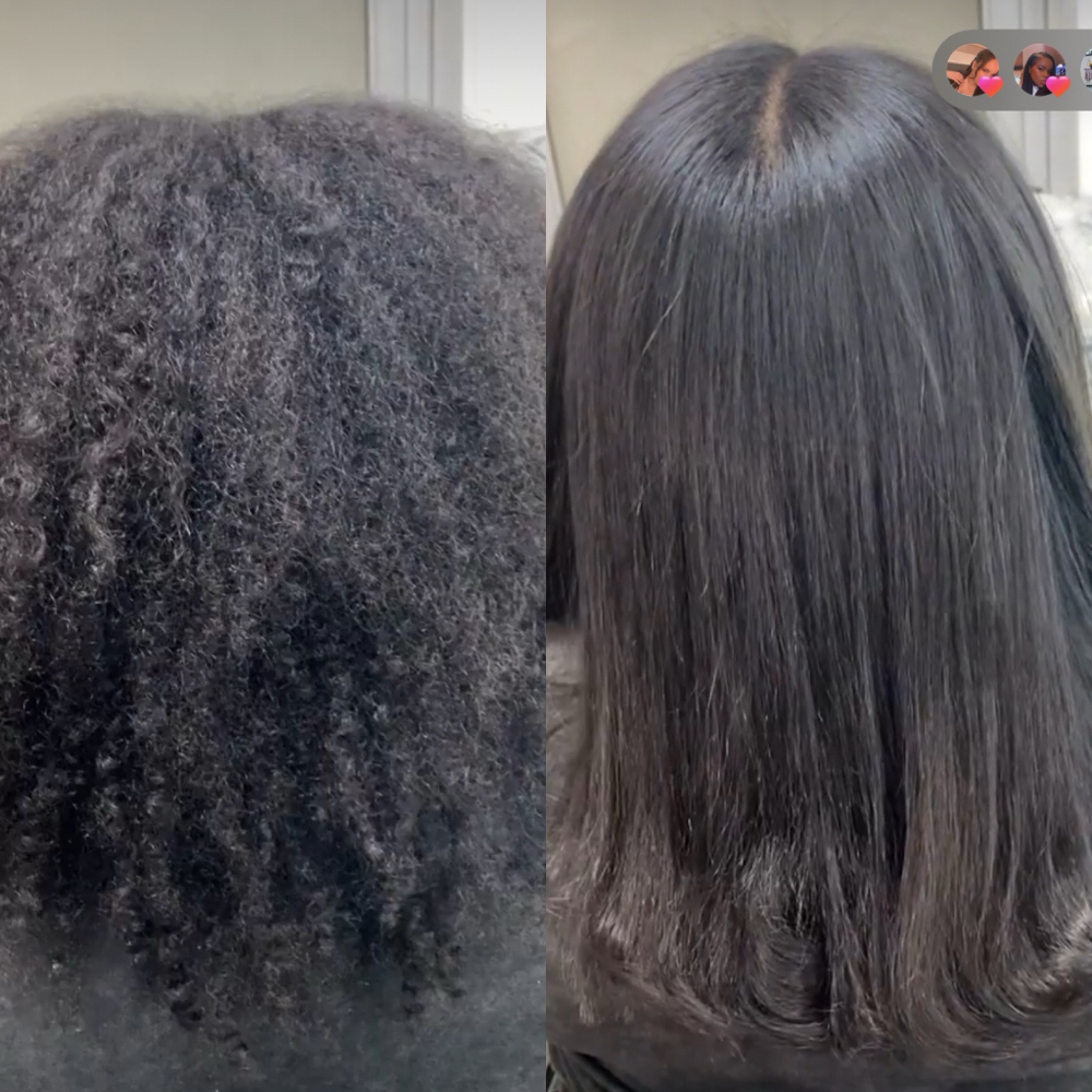 Wash & Blowout + Flat Iron at Radiantly Curly Studio in Redwood City, CA