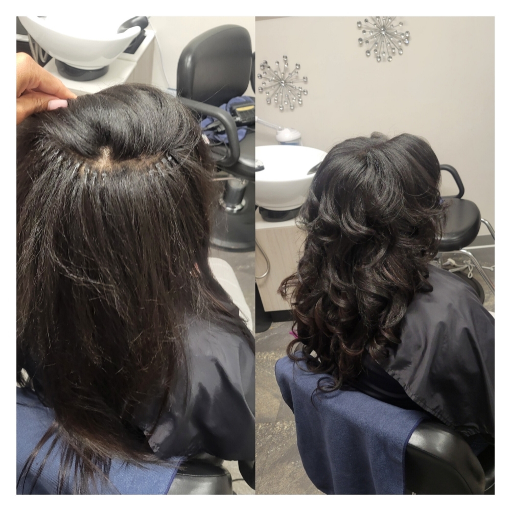 Micro Link Install at Nspired Hair Designs in Fort Myers, FL