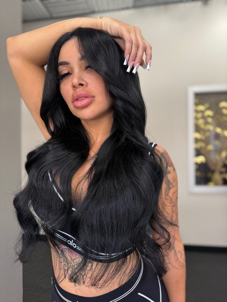 Hair Extension Consultation at Sergio Felix beauty in Fullerton, CA