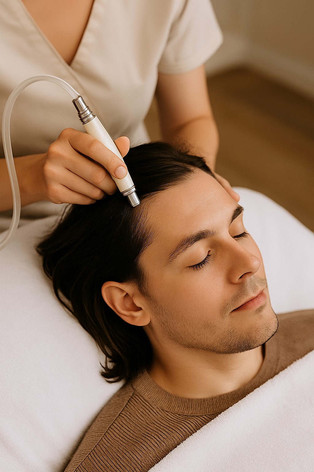 Scalp exfoliation treatment