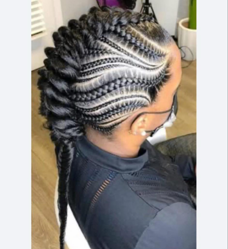 Warrior Braid/Desings On The Sides