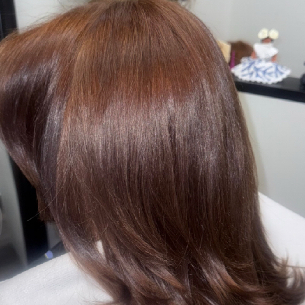 Custom Color at AV Curly Hair Studio in New Brunswick, NJ