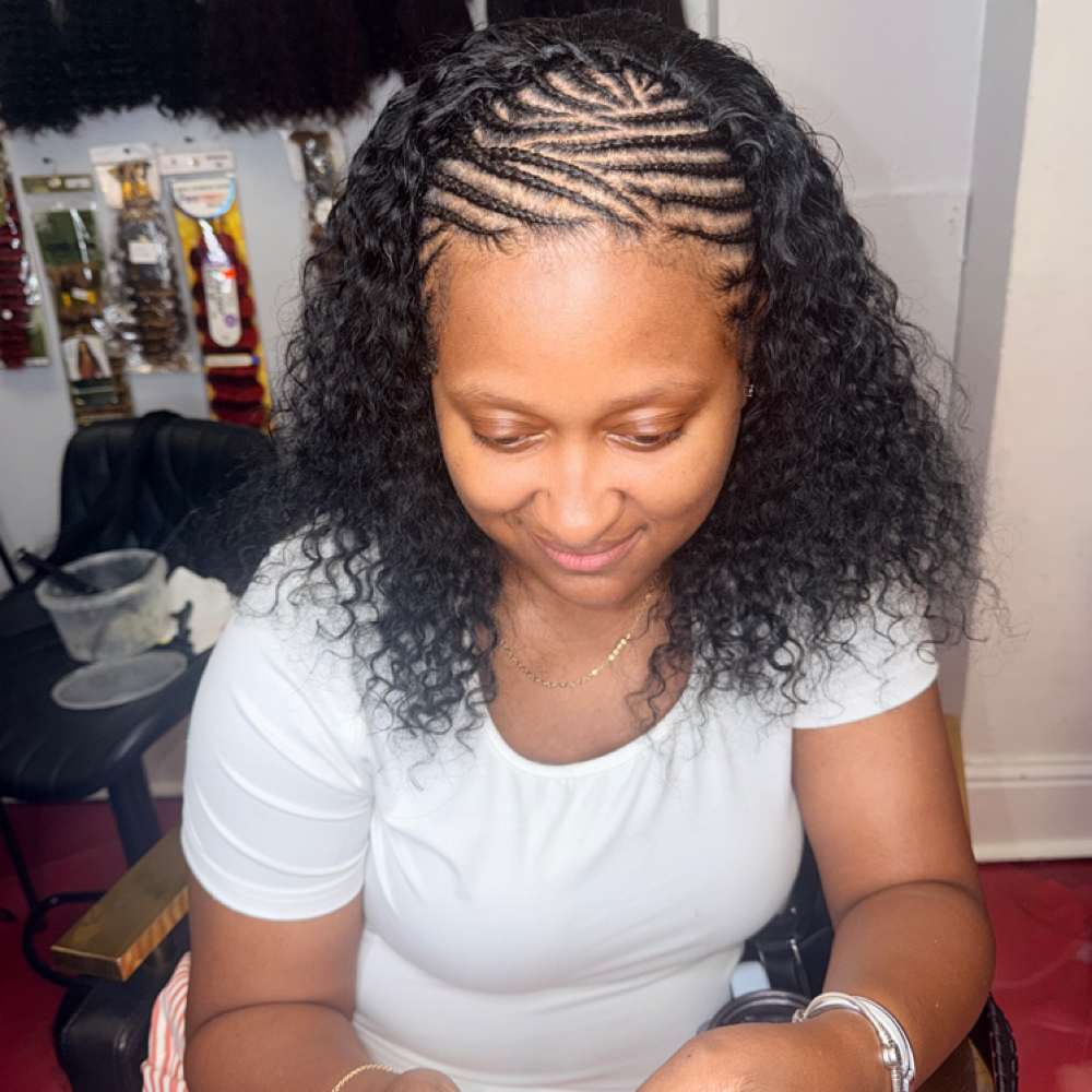 Cornrow And Half Wig at Luxury By Fatima in Atlanta, GA