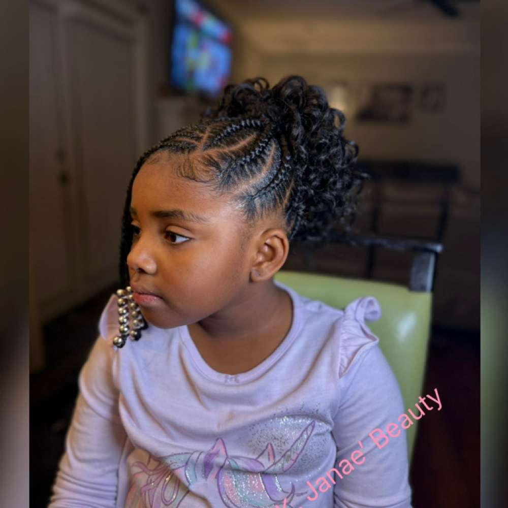 Braided Genie Ponytail (Kids 2-12) at K. Janae’ Beauty