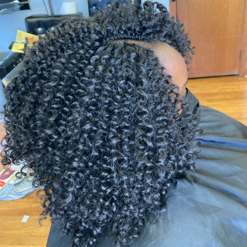 Crochet weave hair at TheBraider Hair Academy in Duncanville, TX
