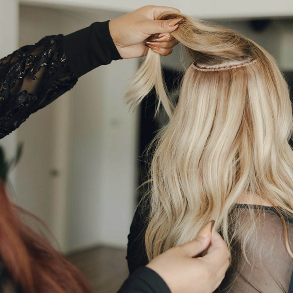 Handtied Extensions 18” at EMVEESTYLES in Rogers, AR