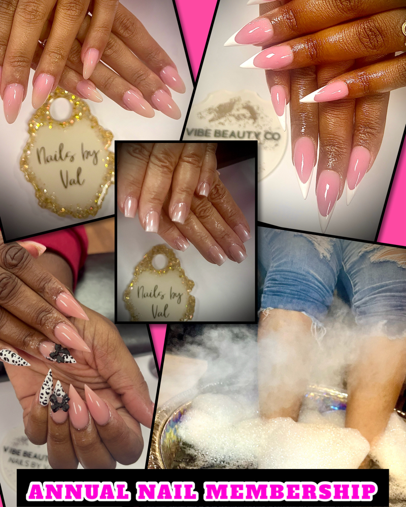 Annual Nail/Toe Combo Membership‼️ at Vibe Beauty Co. in Columbus, GA