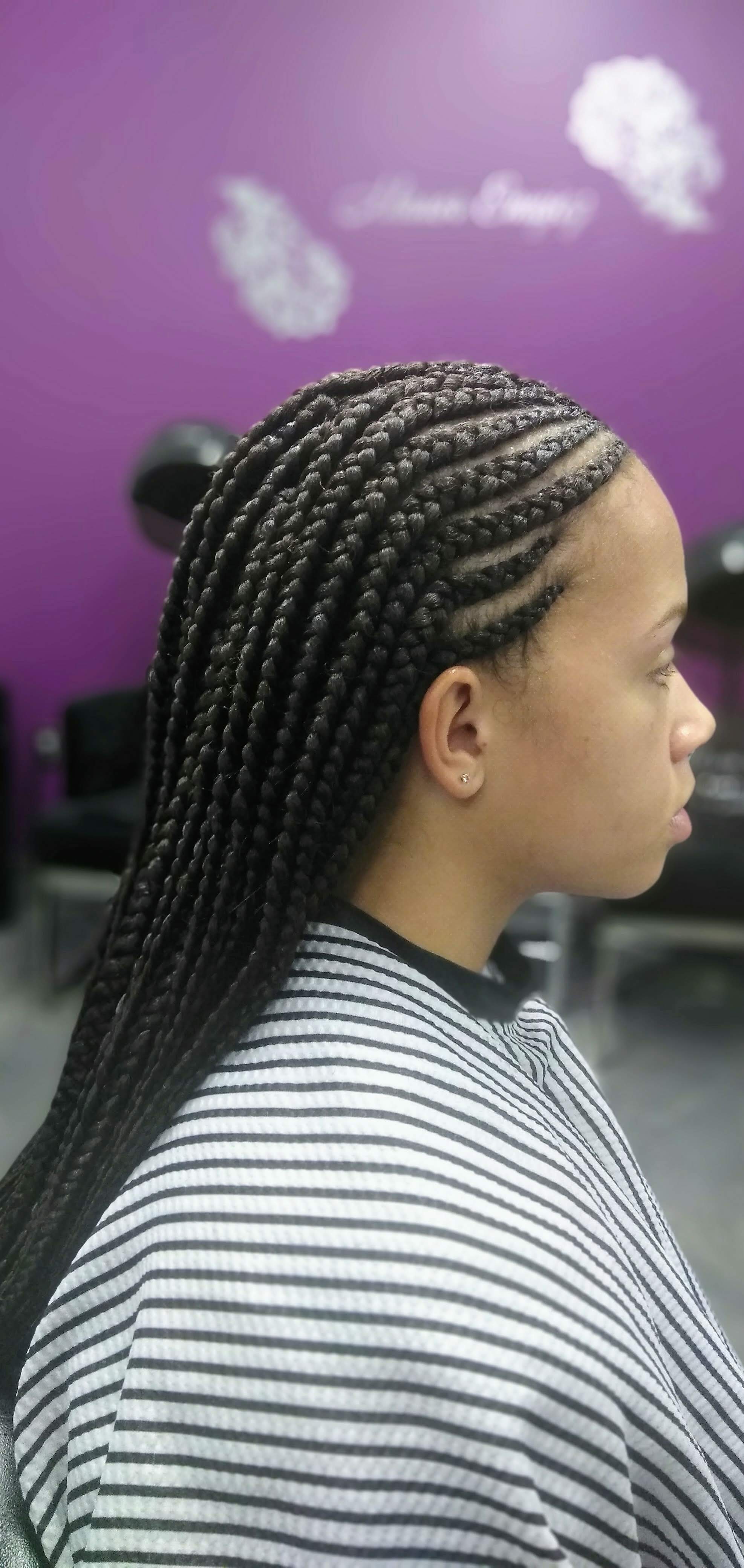 Fulani Braids at Mirror Emajez in Amherst, NY