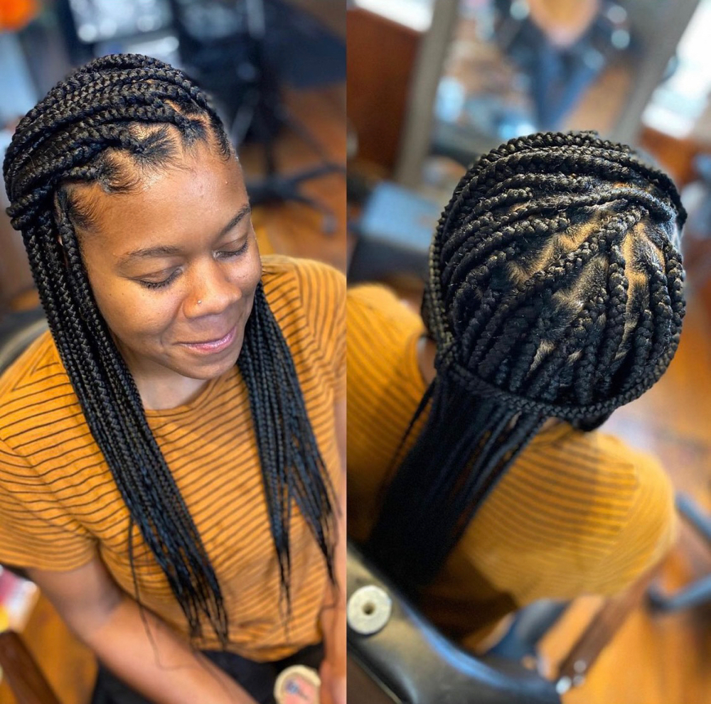Large Mid Back Knotless Braids