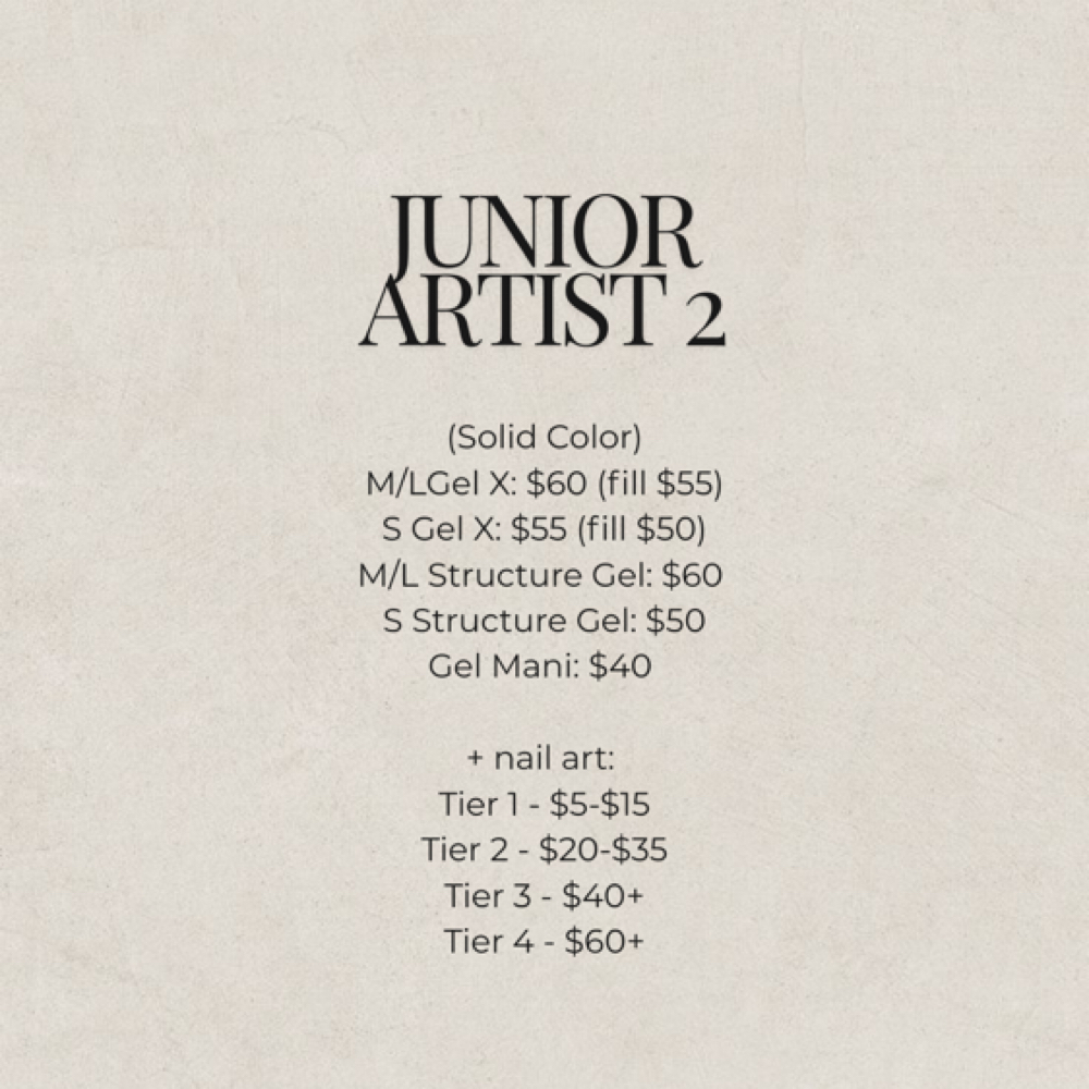 Junior Artist 2 (Read Description) at Nails Sincerely in Cuyahoga Falls, OH