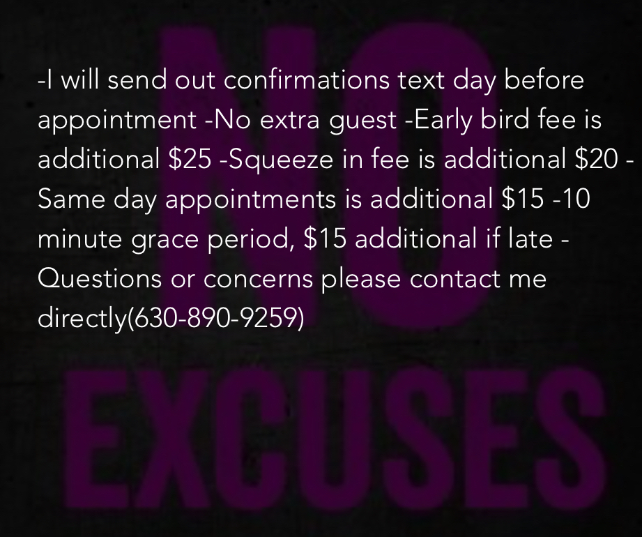 Please Read Before Booking !