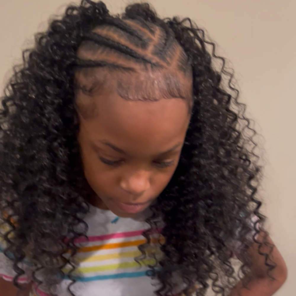 Kid Braids W/crochet in back