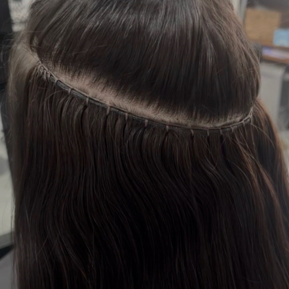 Beaded Weft Extension 2 Rows at Victoria Esparza Hair in Wichita, KS