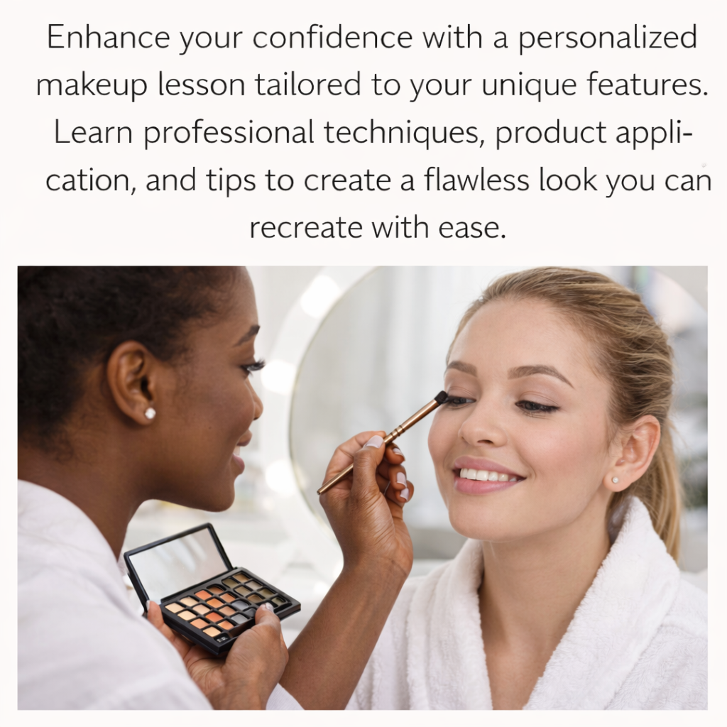 Make-Up Lesson at JPA Atelier Skin Care, LLC in Charlotte, NC
