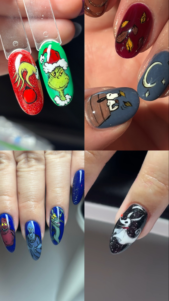 Character Art (seasonal) at Melody Nails in Chandler, AZ