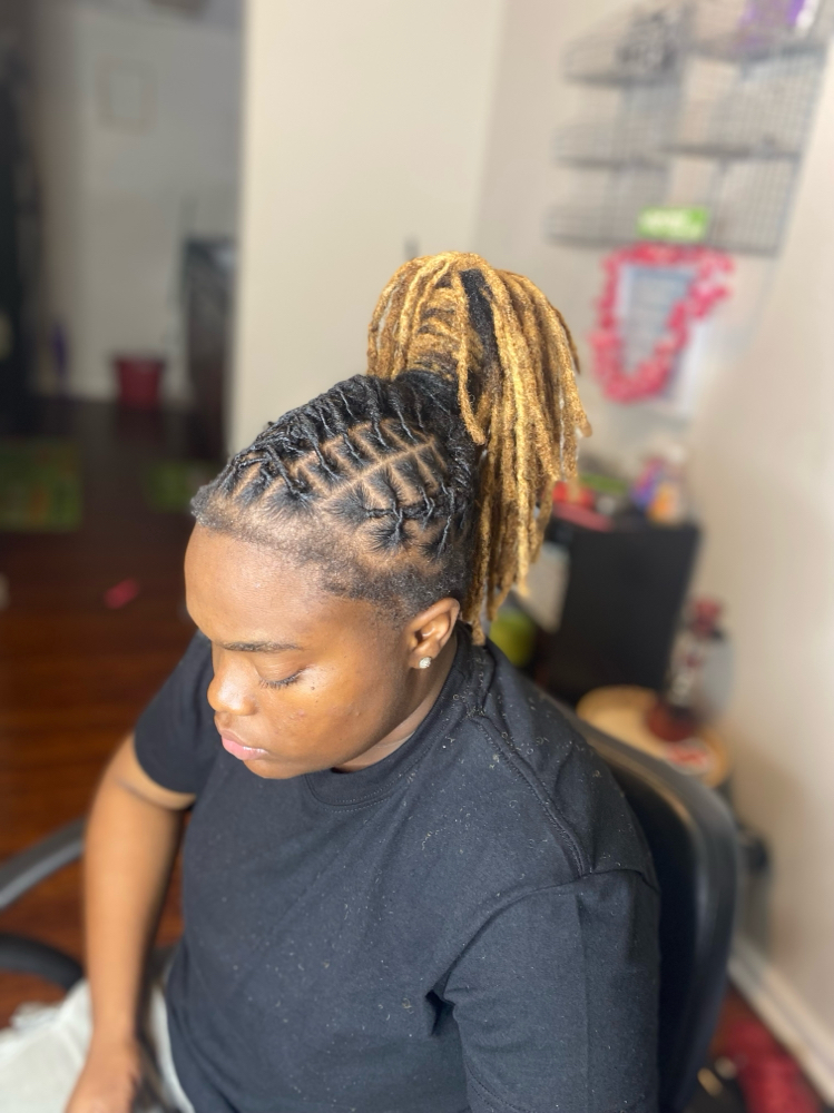 Medium Length Retwist w/ Style at Loc’d Em Up By Kaee in Mobile, AL