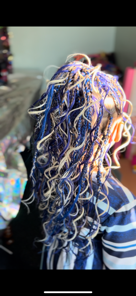 Knotless, Box Braid, Boho Style