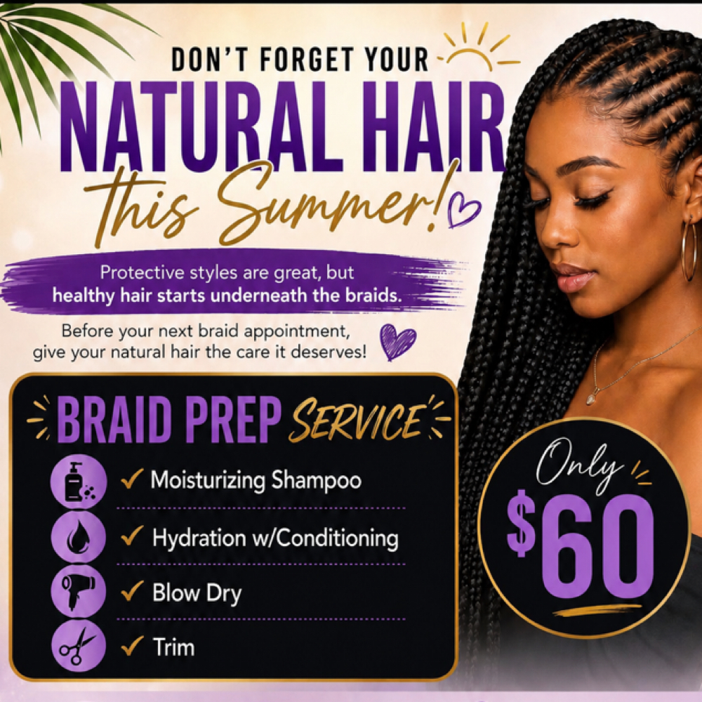 Braid Prep Service at Hair by J’Rena’ in Lawrenceville, GA