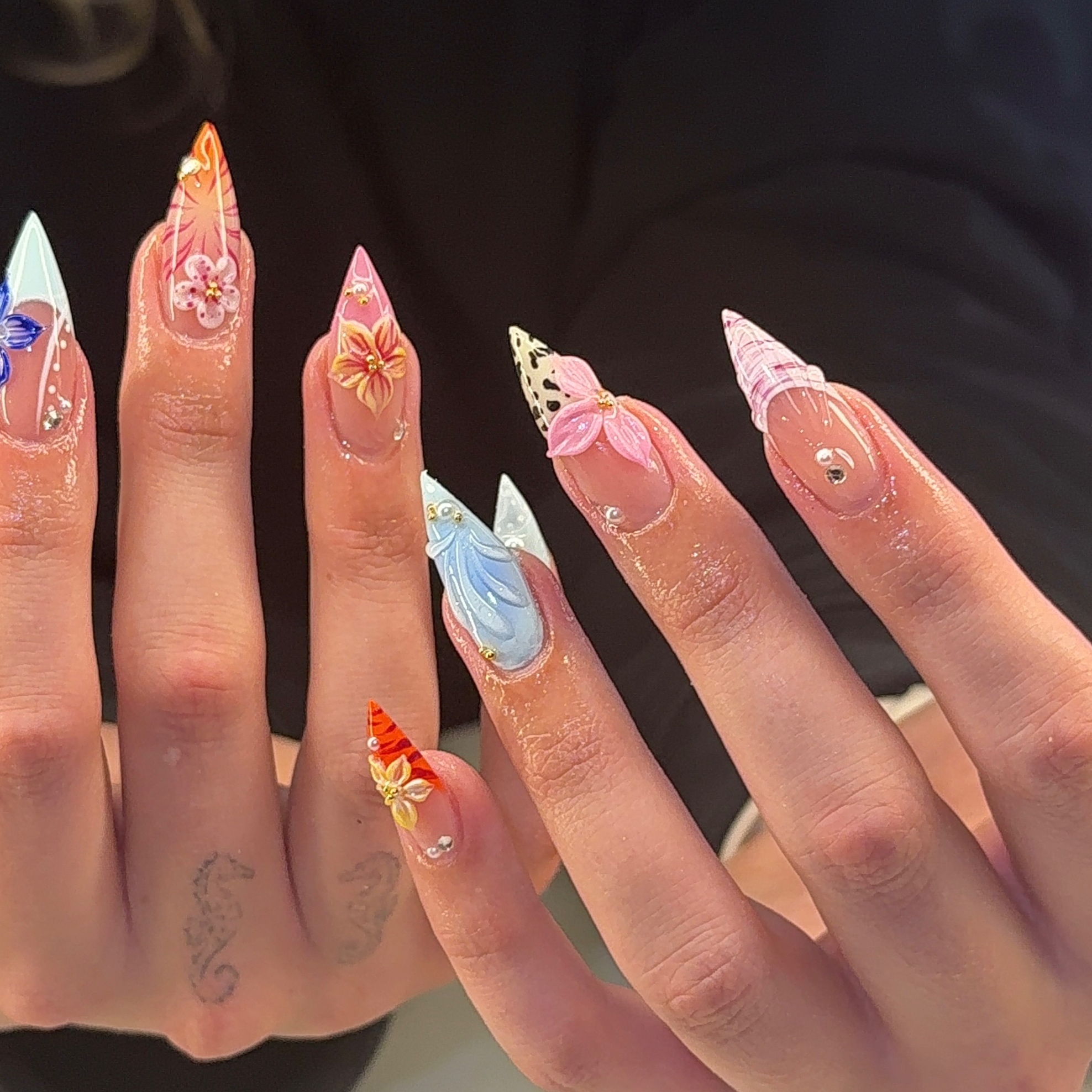 Long Acrylic Full Set at BEAUTY MARKED in Rockaway, NJ