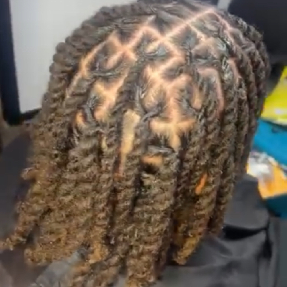 2 Strand Loc Retwist at HairSymphony in Knoxville, TN
