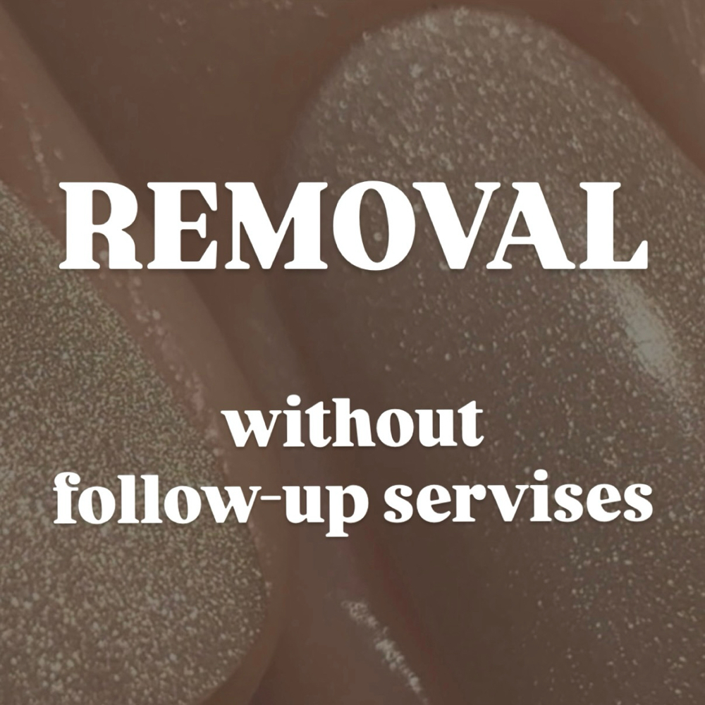 Removal WITHOUT follow-up servises
