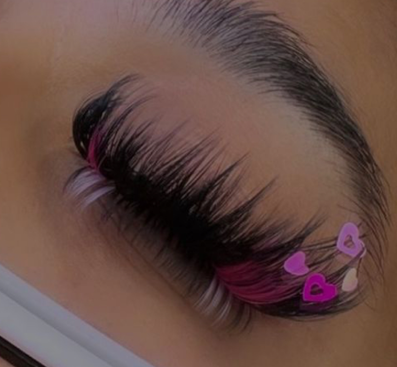 Add On Of Colored Lashes