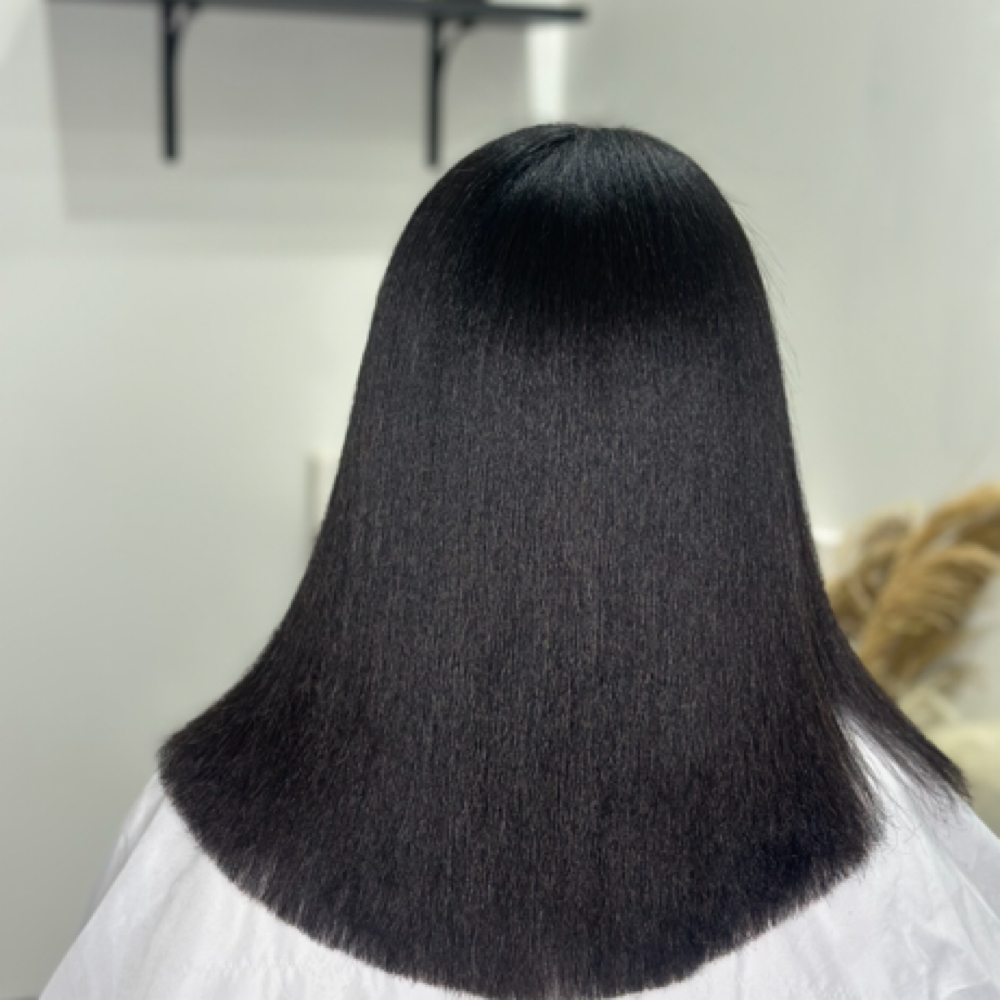 New Client + Silk Press at Ashlyn M Hair Studio in Frisco, TX