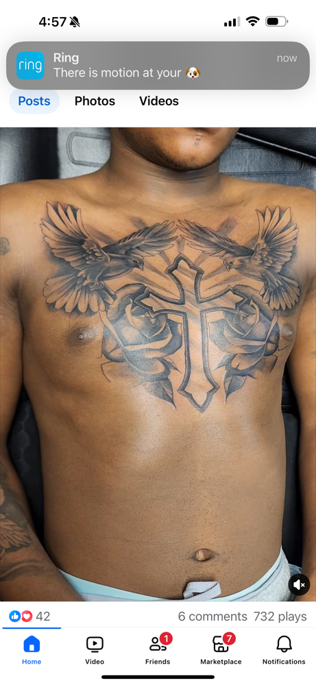 Chest /Back/ Stomach Custom Design