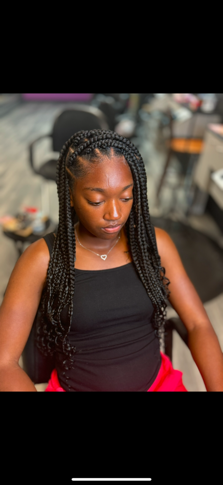 Large Knotless Braids