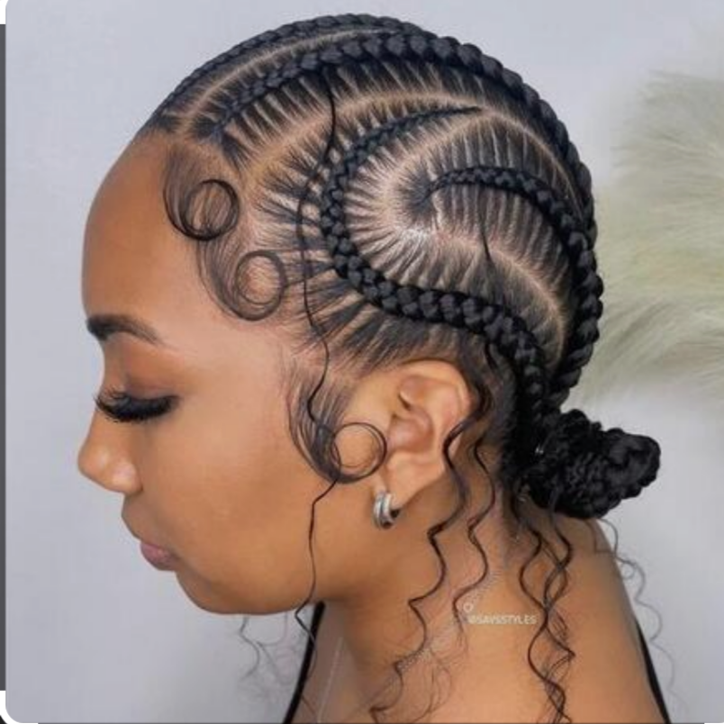 6 Stitch braids at FinessedBeautybar in Evans Mills, NY