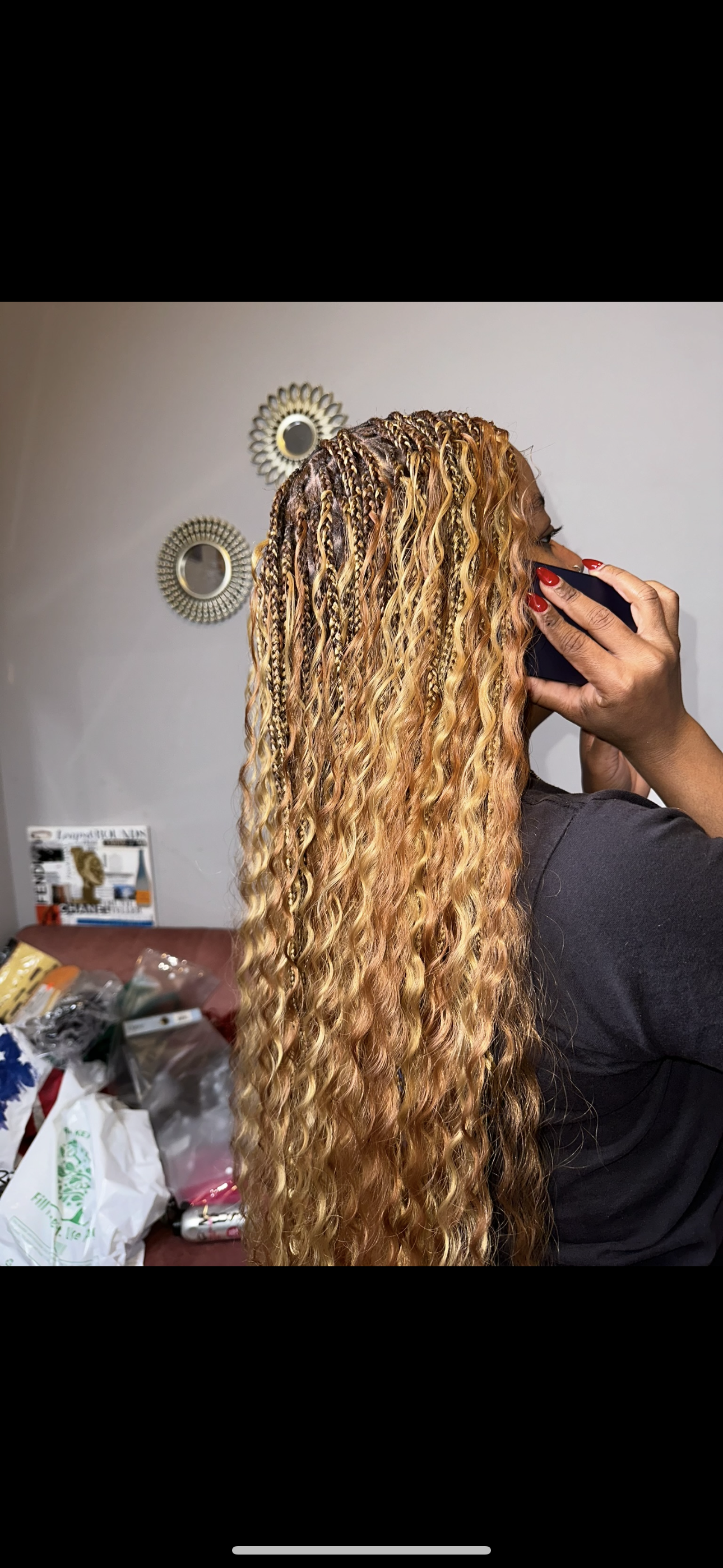 Small Knotless Boho- Synthetic Curl